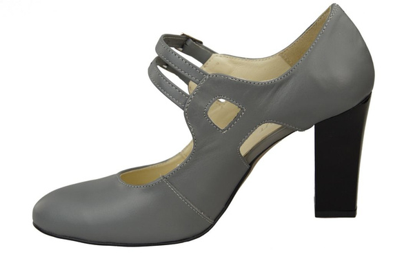 Damenschuhe Graue Pumps Naturleder 105 ElitaBut