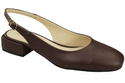 Damen Schuhe Sandalen Schokolade Flacher Absatz Naturleder 206 ElitaBut