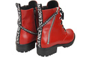 Schuhe Damen-Stiefeletten mit der Aufschrift NICE, Naturleder Rot 173 L ElitaBut