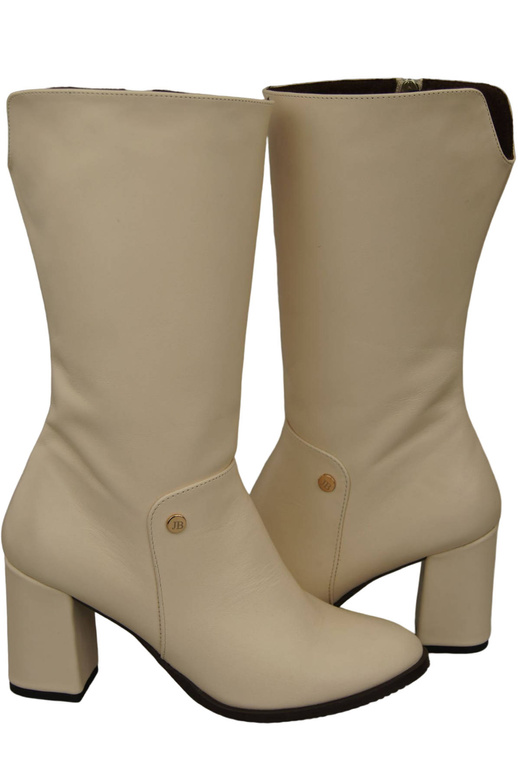 Damen-Halbstiefel, Naturleder, Beige 189 ElitaBut
