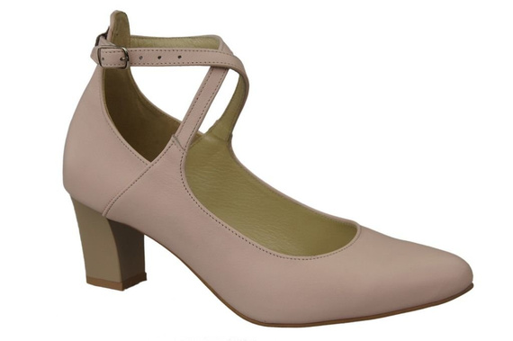 Damenschuhe Pumps Rosa Puder Naturleder 118 ElitaBut