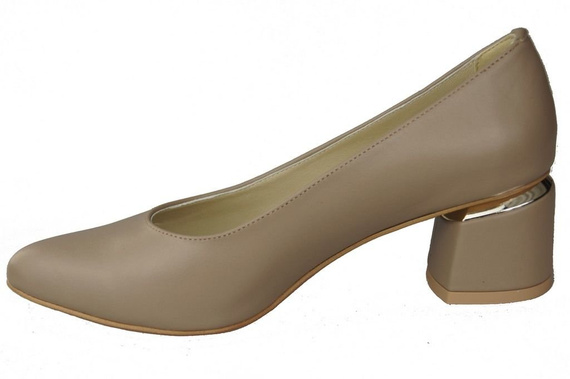 Damenschuhe Cappuccino-Pumps Naturleder 143 ElitaBut