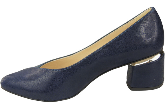 Einzigartige Damenschuhe aus Naturleder Fühlen Sie Luxus an Ihren Füßen Marineblau 191 ElitaBut