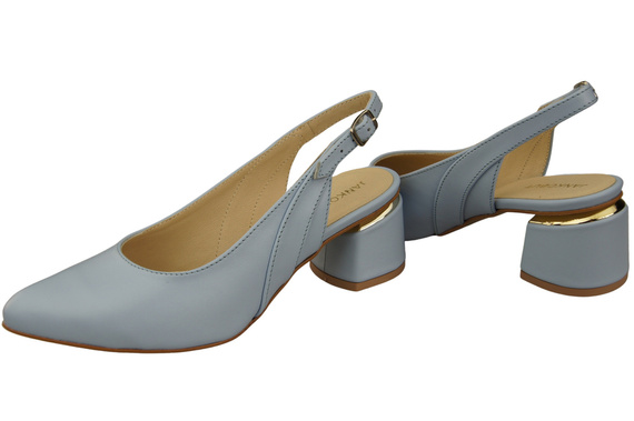 Damenschuhe Sandalen Hellblau Naturleder 196 ElitaBut