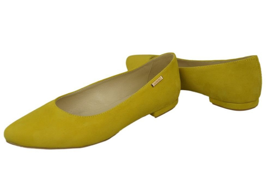 Damenschuhe Ballerinas Lemon, Naturleder, Wildleder 131 ElitaBut