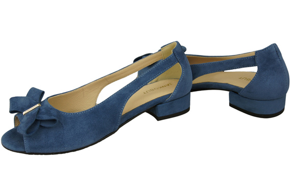 Schuhe Damensandalen Blaues natürliches Wildleder 994 Kombination aus Stil und Komfort ElitaBut