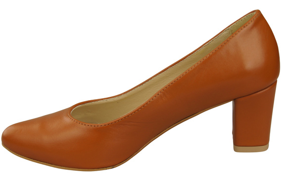 Klassische Glatt Damen Rotes Naturleder Schuhe 213 ElitaBut