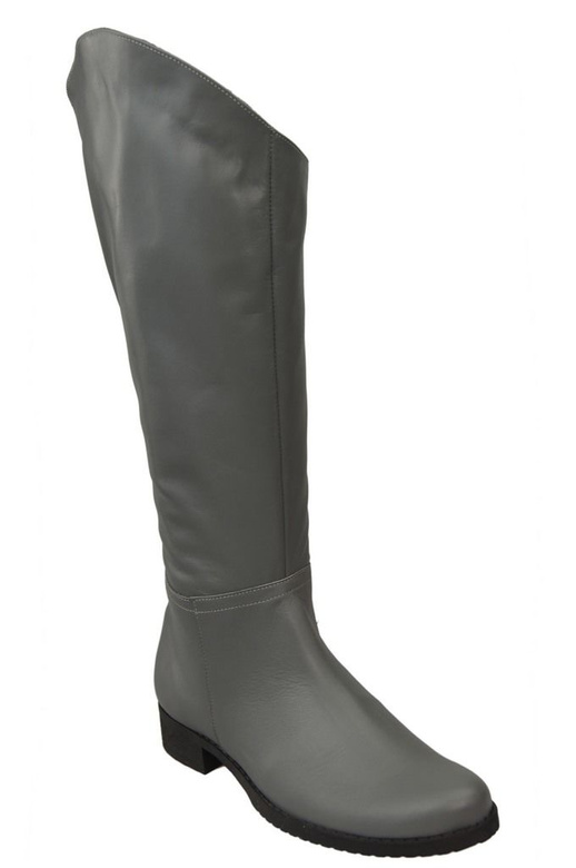 Schuhe Damenstiefel Stiefel, Naturleder 124 Grau ElitaBut