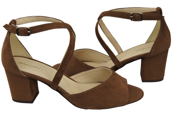 Damenschuhe Sandalen Braunes Naturleder Wildleder 111 ElitaBut