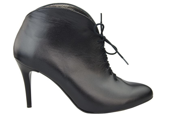 Damenstiefel Frühling/Herbst, Naturleder, Schwarz 955 ElitaBut