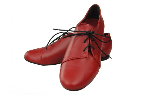 Damen Ballerinas Rot, Naturleder 110 ElitaBut