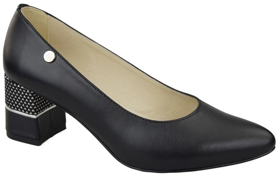 Damenschuhe Pumps Schwarz Naturleder 142 ElitaBut