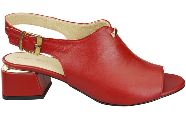 Damenschuhe Sandalen Rotgoldene Schnalle Naturleder 198 ElitaBut