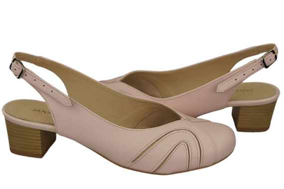 Damenschuhe Sandalen, Naturleder, Puderrosa 842 ElitaBut