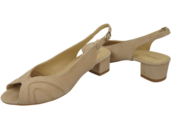 Damenschuhe Sandalen, natürliches Wildleder, Puderrosa 991 ElitaBut