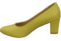 Klassische Glatt Damen Zitrone Naturleder Schuhe 213 ElitaBut