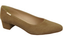 Bequeme Damen-Schuhe Olive aus echtem Veloursleder 220 Z ElitaBut