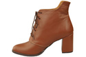 Damen Winter-Schnürstiefel, Naturleder, Braun 174 von ElitaBut