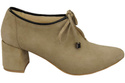 Damenschuhe Beige Schuhe, natürliches Veloursleder 183 ElitaBut