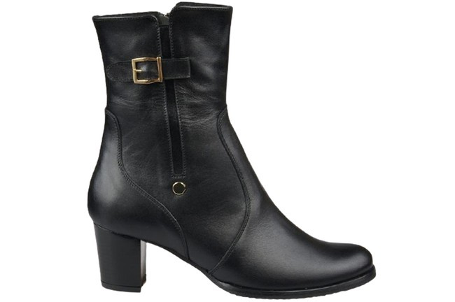 Damenstiefel, Warm, Naturleder, Schwarz 882 Z ElitaBut