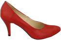 Damenschuhe Pumps Rot Schlangenmotiv Naturleder 150 ElitaBut