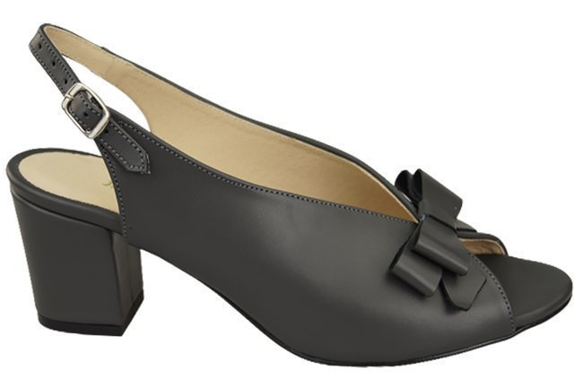 Damenschuhe Graphite-Sandalen, naturbelassenes Narbenleder, 148 L ElitaBut