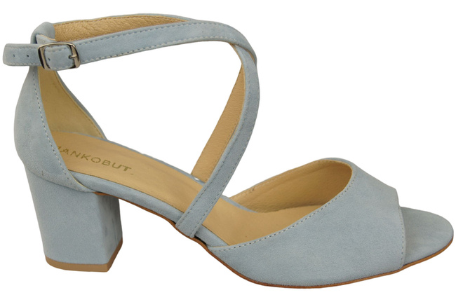 Damenschuhe Sandalen Hellblaues Naturleder Wildleder 111 ElitaBut