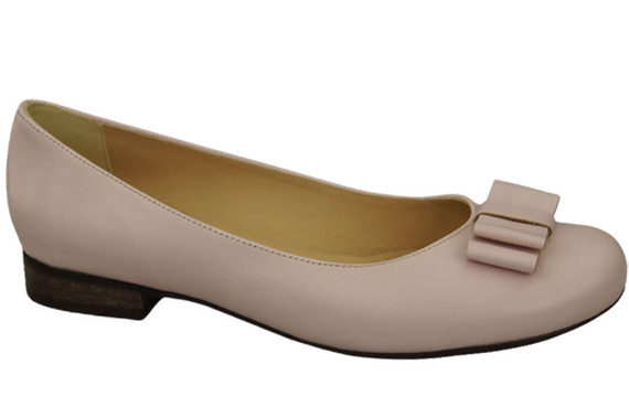 Damen Ballerinas Naturleder Puderrosa 702 ElitaBut