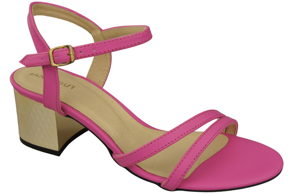 Damenschuhe Fuchsia Naturleder 197 Sinnlich freizügige Fußsandalen ElitaBut