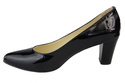 Damenschuhe Pumps Naturleder Schwarzlack 974 ElitaBut