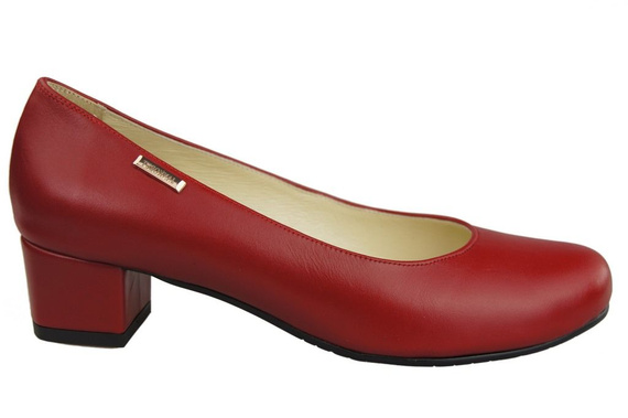 Damenschuhe Pumps Naturleder 116 Rot ElitaBut