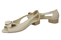 Schuhe Damen Sandalen Beige Naturleder 994 ElitaBut