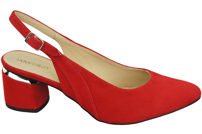 Damensandalen aus natürlichem Wildleder, rote Eleganz und Komfort 196 von ElitaBut