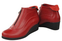Damenstiefel Frühling/Herbst, Naturleder, Rot, 133 L, ElitaBut