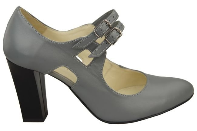 Damenschuhe Graue Pumps Naturleder 105 ElitaBut