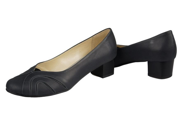 Damenschuhe Pumps, Naturleder, Graphit 786 ElitaBut