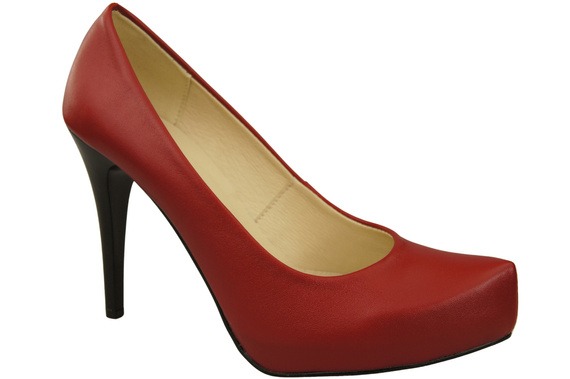 Damen Footwear Rot Stiletto Pumps Naturleder 205 ElitaBut