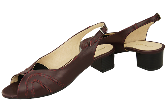 Damenschuhe Sandalen, Naturleder, Burgund 991 ElitaBut