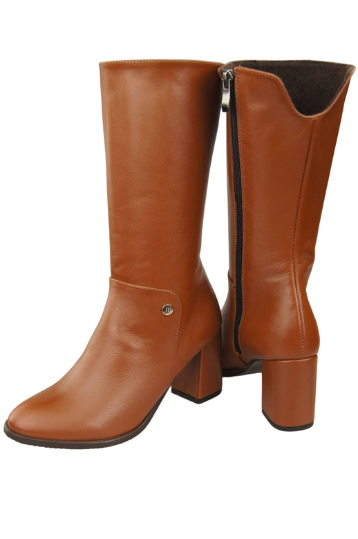 Damen-Halbstiefel, Naturleder, Braun 189 ElitaBut