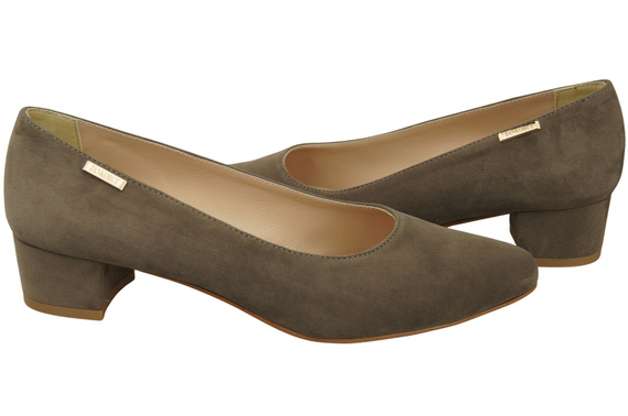 Bequeme Damen-Schuhe Hellbraun aus echtem Veloursleder 220 Z ElitaBut