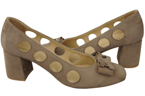 Damenschuhe Cappuccino Pumps Dark Natural Wildleder 182 ElitaBut