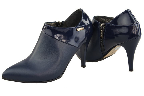 Schuhe Damenschuhe, Naturleder, Marineblau 865 ElitaBut