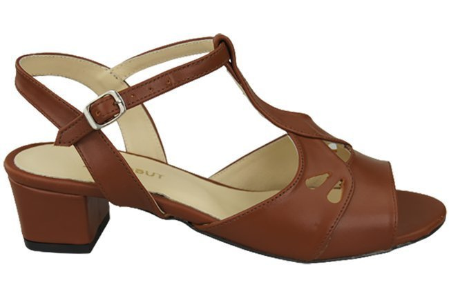 Damenschuhe Braune Sandalen, Naturleder 169 ElitaBut