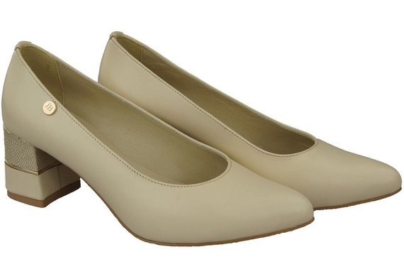 Damenschuhe Pumps Beige, Naturleder 142 ElitaBut
