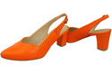 Damen Footwear Orange Stiletto Sandalen Natural Leder 217 ElitaBut