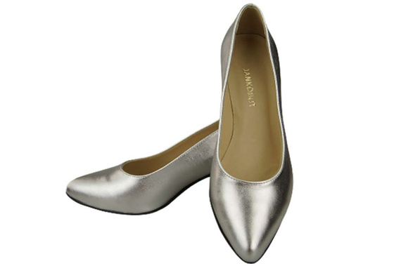 Damenschuhe Silber Pumps Naturleder 143 ElitaBut