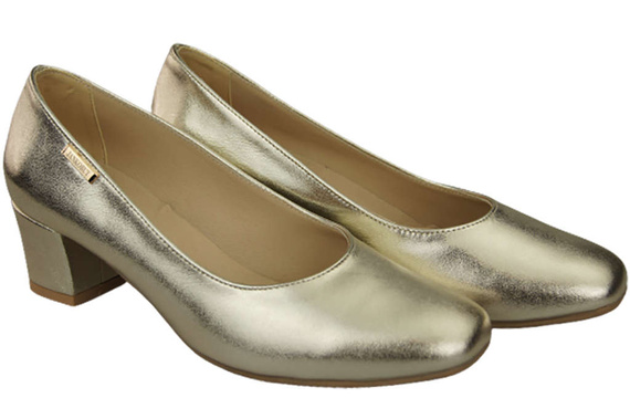 Damenschuhe Pumps Naturleder 172 Gold ElitaBut