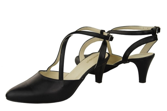 Damenschuhe Sandalen Schwarz Naturleder 129 ElitaBut