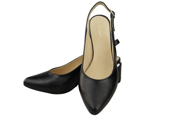 Damenschuhe Sandalen Schwarz Naturleder 196 ElitaBut