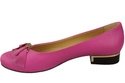 Damen Ballerinas Naturleder Fuchsia 894 ElitaBut